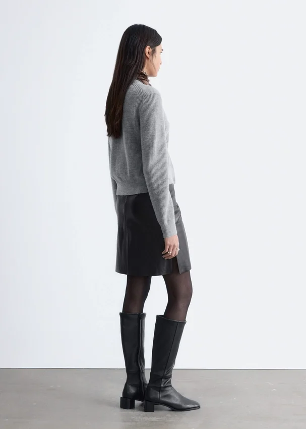 Strick-Cardigan mit Rippbündchen Strick-Cardigan mit Rippbündchen