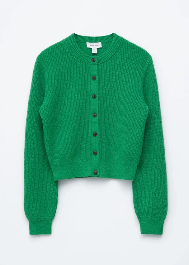 Strick-Cardigan mit Rippbündchen Strick-Cardigan mit Rippbündchen