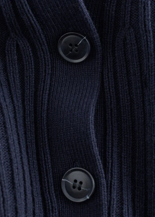 Strick-Cardigan mit Rippbündchen Strick-Cardigan mit Rippbündchen