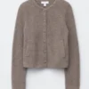 Strick-Cardigan mit Rippbündchen Strick-Cardigan mit Rippbündchen