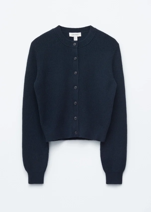 Strick-Cardigan mit Rippbündchen Strick-Cardigan mit Rippbündchen