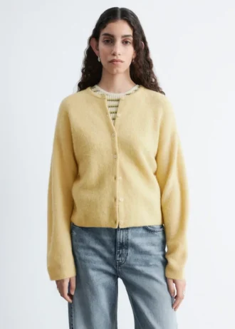 Strickcardigan aus Alpaka-Mischung
