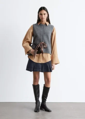 Strickpullover-Weste
