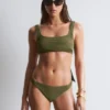 Strukturiertes Bikini-Oberteil