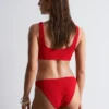 Strukturiertes Bikini-Oberteil