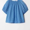 Strukturierte Kurzarm-Bluse Strukturierte Kurzarm-Bluse