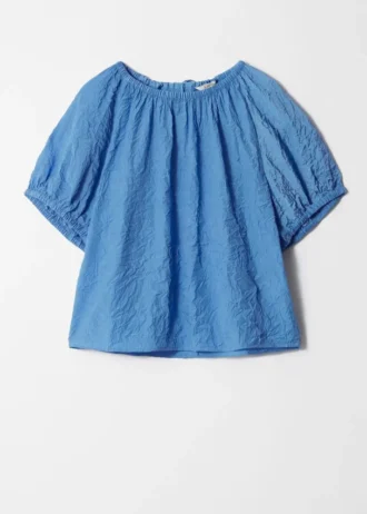 Strukturierte Kurzarm-Bluse Strukturierte Kurzarm-Bluse