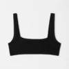 Strukturiertes Bikini-Oberteil mit quadratischem Ausschnitt Strukturiertes Bikini-Oberteil mit quadratischem Ausschnitt