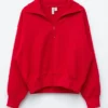 Sweatshirt mit Trichterkragen und Reißverschluss Sweatshirt mit Trichterkragen und Reißverschluss