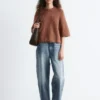 T-Shirt aus Mohair-Mischung