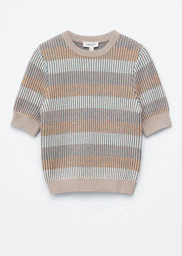 T-Shirt aus Rippstrick T-Shirt aus Rippstrick