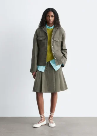 Taillierte Baumwolljacke