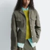 Taillierte Baumwolljacke