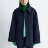 Taillierte Wolljacke