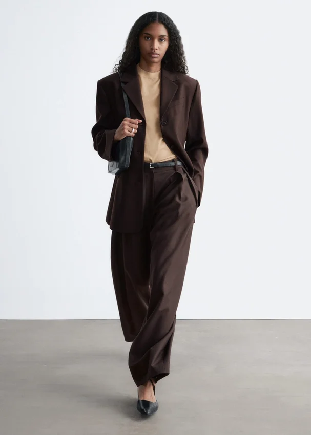 Maßgeschneiderte Hose aus Wollmischung Maßgeschneiderte Hose aus Wollmischung