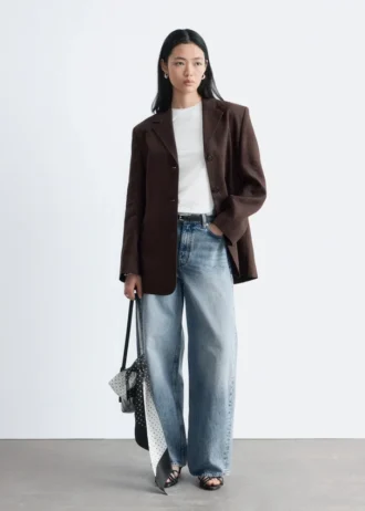 Taillierter Leinen-Blazer