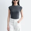 Tailliertes Jersey-T-Shirt Tailliertes Jersey-T-Shirt