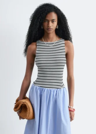 Tanktop aus Rippstrick