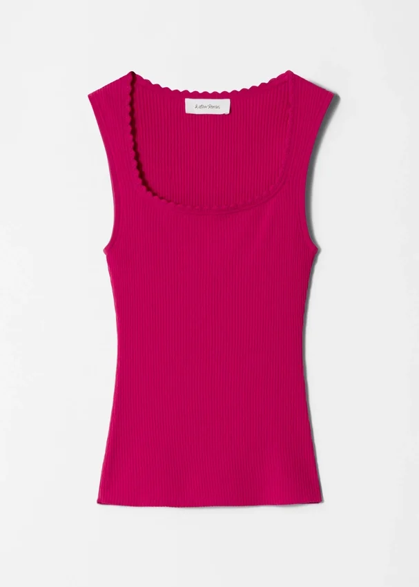 Tanktop aus Rippstrick Tanktop aus Rippstrick
