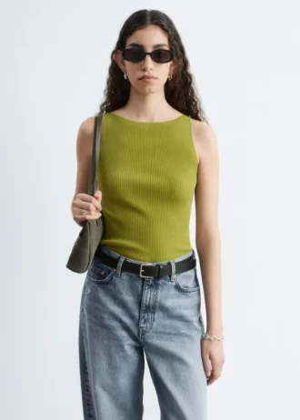 Tanktop aus Rippstrick