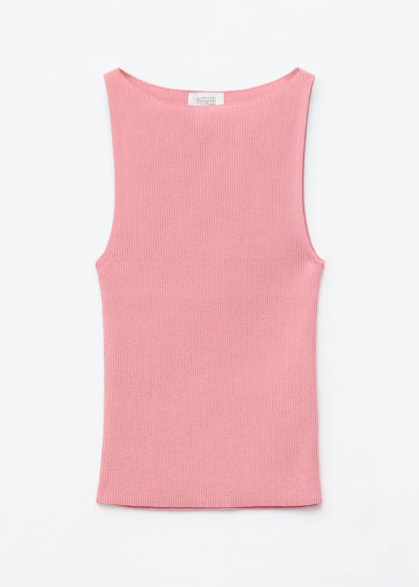 Tanktop aus Rippstrick Tanktop aus Rippstrick