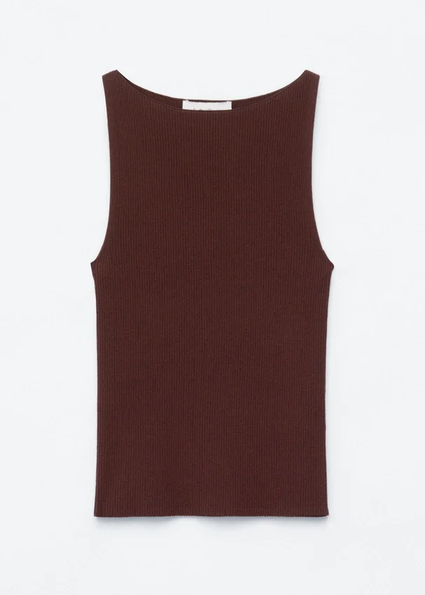 Tanktop aus Rippstrick Tanktop aus Rippstrick
