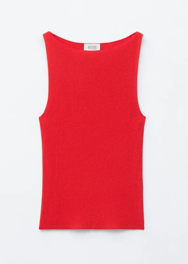 Tanktop aus Rippstrick Tanktop aus Rippstrick