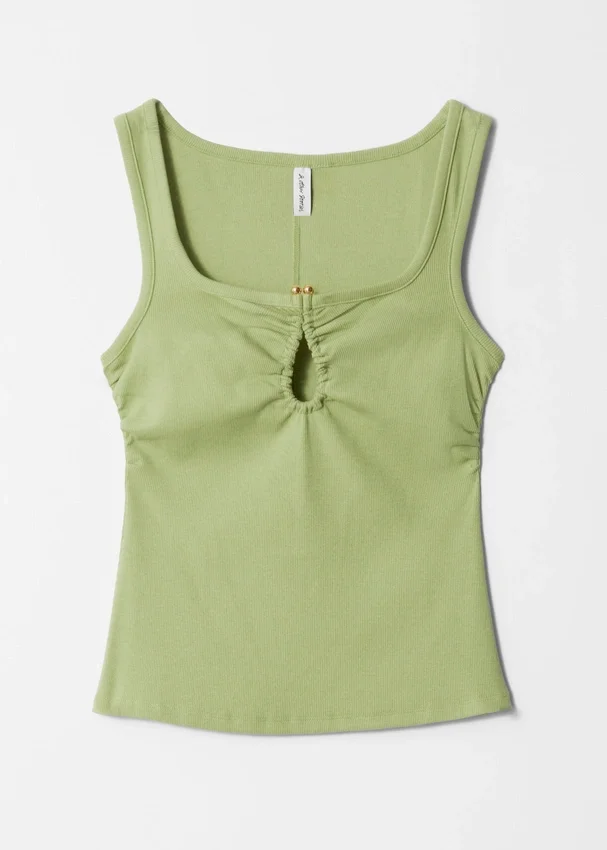 Tanktop mit Schnallenverzierung Tanktop mit Schnallenverzierung