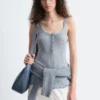 Tanktop mit Wellenkante Tanktop mit Wellenkante