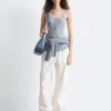 Tanktop mit Wellenkante Tanktop mit Wellenkante