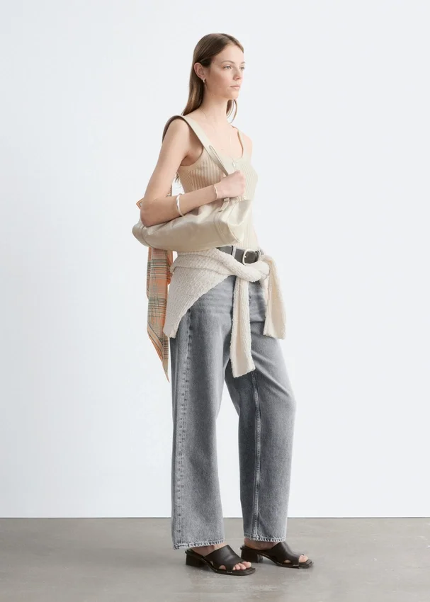 Tanktop mit Wellenkante Tanktop mit Wellenkante