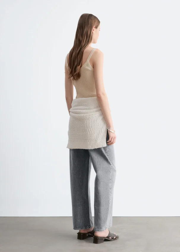 Tanktop mit Wellenkante Tanktop mit Wellenkante