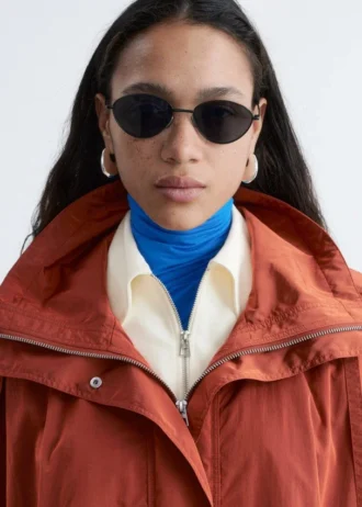 Technischer Nylon-Parka mit Kapuze