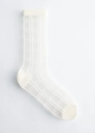 Transparente Karosocken
