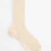 Transparente Rippensocken