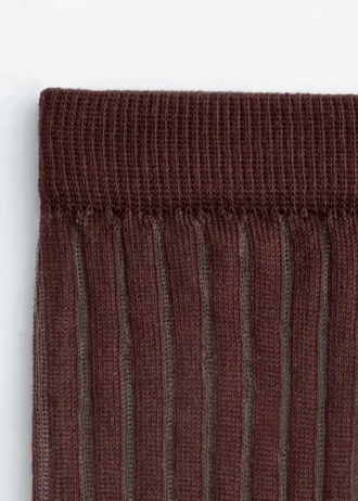 Transparente Rippensocken
