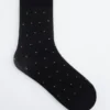 Transparente Socken mit Punktmuster