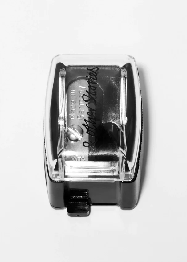 Transparenter/schwarzer Make-up-Stift-Spitzer Transparenter/schwarzer Make-up-Stift-Spitzer
