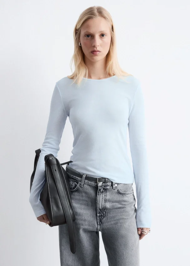 Transparentes Langarmshirt Transparentes Langarmshirt