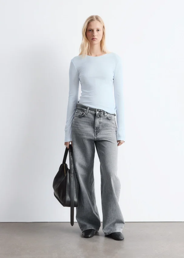 Transparentes Langarmshirt Transparentes Langarmshirt