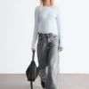 Transparentes Langarmshirt Transparentes Langarmshirt