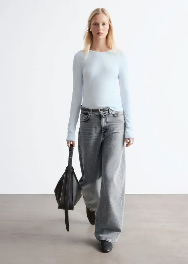 Transparentes Langarmshirt Transparentes Langarmshirt