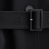 Trenchcoat aus Wolle mit Bindegürtel