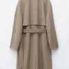 Trenchcoat aus Wolle mit Bindegürtel Trenchcoat aus Wolle mit Bindegürtel