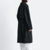 Trenchcoat aus Wolle mit Bindegürtel
