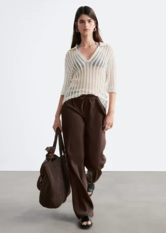 Twill-Hose mit Kordelzug