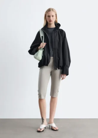 Twill-Jacke mit Reißverschluss