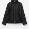 Twill-Jacke mit Reißverschluss