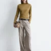 Twillhose mit weitem Bein Twillhose mit weitem Bein