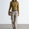 Twillhose mit weitem Bein Twillhose mit weitem Bein